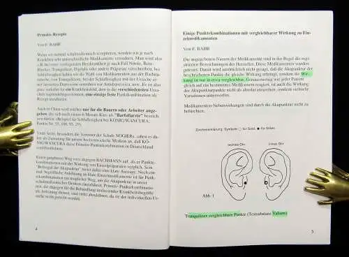 Bahr Akupunktur in der täglichen Praxis Bereich Ohr,Körper,Schädelakupunk. 1989