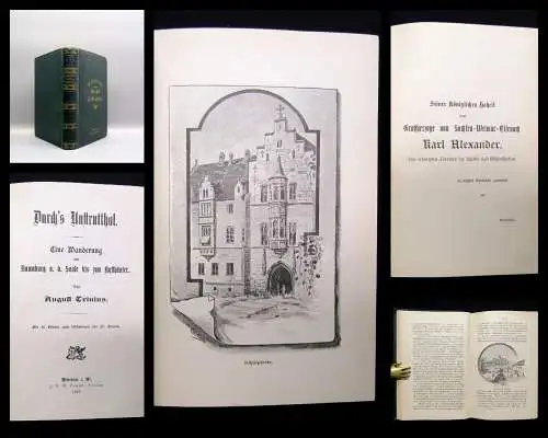 Trinius Durch`s Unstrutthal Eine Wanderung von Naumburg an der Saale 1892 Roman