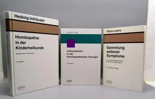 Nash,Imhäuser,Leers 3 Bde. Homöopathie in der Kinderheilkunde u.a. 1973,1959,70