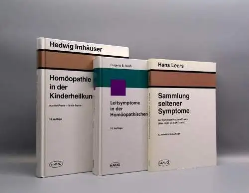 Nash,Imhäuser,Leers 3 Bde. Homöopathie in der Kinderheilkunde u.a. 1973,1959,70