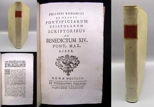 Bonamici, Philipp De Claris Pontificarum Epistolarum Scriptoribus ad Benedictum