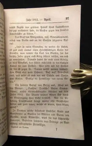 Tagebuch eines Dresdner Bürgers; oder Niederschreibung der Ereignisse eines jede