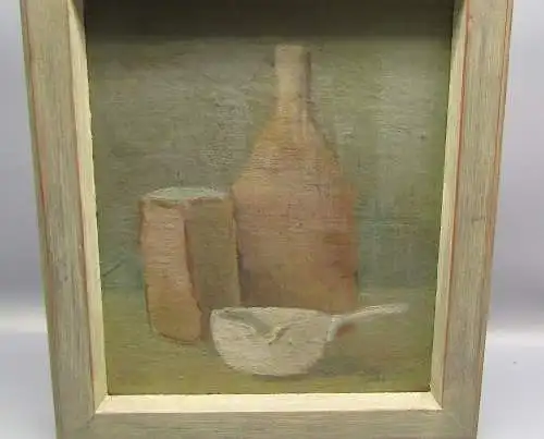 Naumann, Herbert Stillleben. Öl auf Malpappe zeitüblich gerahmt, verso... 1983