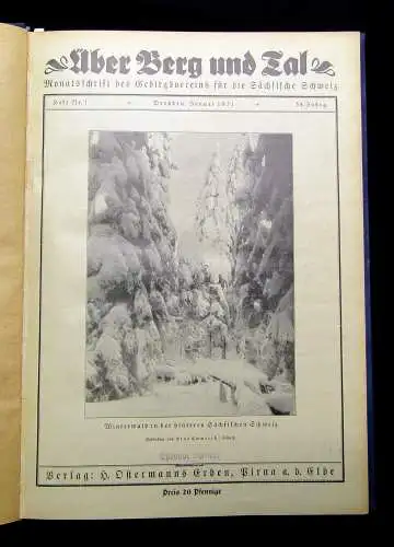 Über Berg und Tal Monatsschrift d. Gebirgsvereins für die Sächs. Schweiz 1931