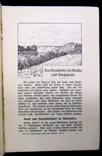 Schultze Wanderungen durch den Saalkreis Geschichtlich u.kulturhistorisch 5 Bde.