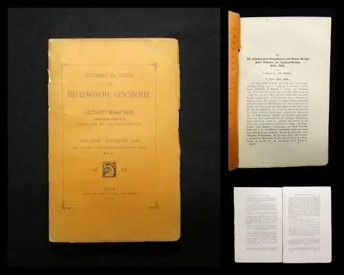 Dobenecker Zeitschrift des Vereins f. Thüringische Geschichte 15.Bd. 1905 Heft 2