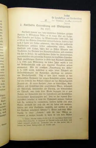 Wähler Die Einführung der Reformation in Orlamünde 1918 selten