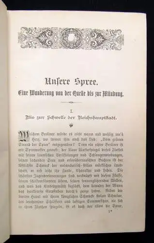 Trinius A.  Märkische Streifzüge 3.Band  1887 Reise Abenteuer Novelle