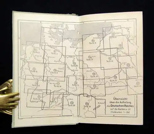 Justus Perthes Taschenatlas der ganzen Welt 45 Karten in Kupferstich 1943