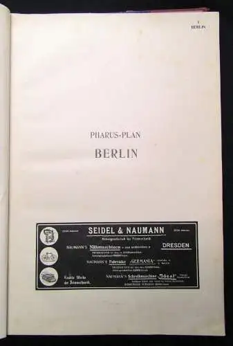 Thom, Ernst Pharus Städte- Atlas enthaltend die Pharus-Pläne Berlin 1905/06