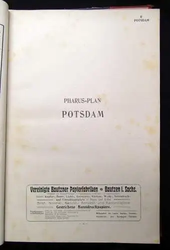 Thom, Ernst Pharus Städte- Atlas enthaltend die Pharus-Pläne Berlin 1905/06