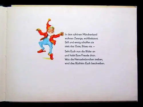 Wittig Karl Die Heinzelmännchen Ein lustiges Bilderbuch Original 1956