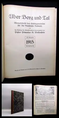 Wallenstein Über Berg und Tal Monatsschrift d. Gebirgsvereins 38.Jhg. 1915