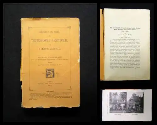 Dobenecker Zeitschrift des Vereins f. Thüringische Geschichte 15.Bd. 1904 Heft 1