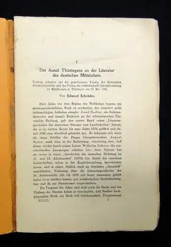 Dobenecker Zeitschrift des Vereins f. Thüringische Geschichte 31.Bd. 1934 Heft 1
