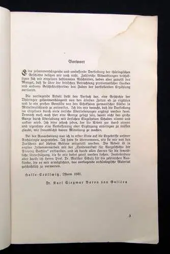 Siegmar Geschichte der Thüringer bis zum Untergang des Thüringer Königreichs1931