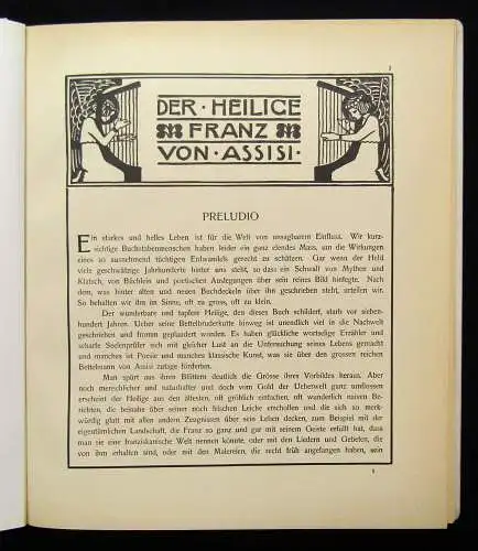 Kunz, Franz Der Heilige Franz von Assisi Text von Heinrich Federer 1924