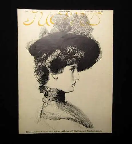 Jugend Zeitschrift Wochenschrift Nr.22  1899 Hirth Verlag IV. Jahrg. Jugendstil