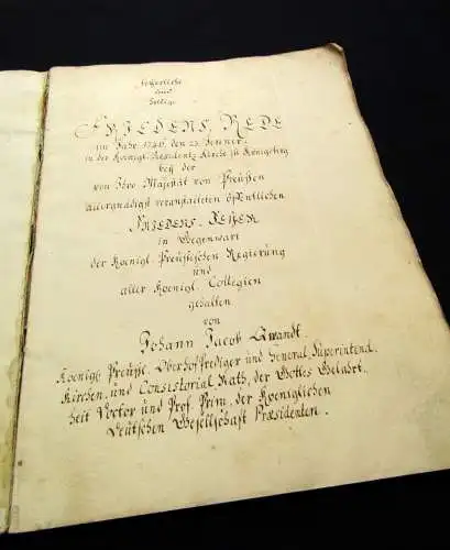 Quandt, Johann Jacob Feyerliche und heilige Friedens Rede im Jahr 1746. den 23.