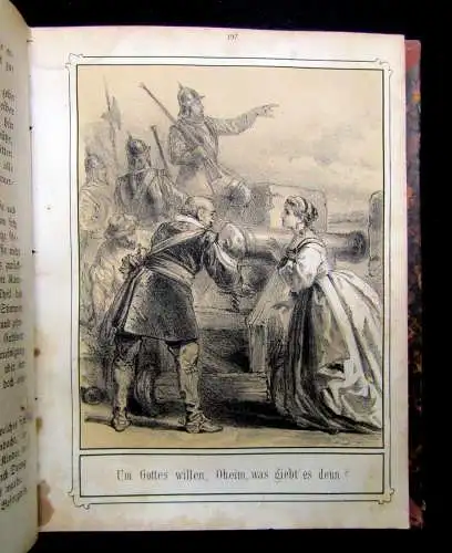 Scott; Stein Die Puritaner für die reifere Jugend 1866 Literatur Lyrik