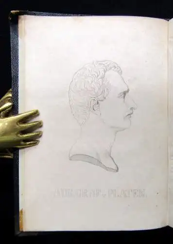 Platen Gesammelte Werke des Grafen August von Platen 1853 1-4 (von 5) Literatur