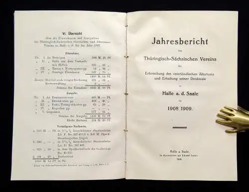 Jahresbericht des Thüringisch-Sächsischen Vereins für Erforschung und Erhaltung
