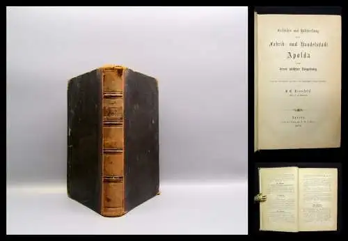 Kronfeld Geschichte und Beschreibung der Fabrik-und Handelsstadt Apolda 1871