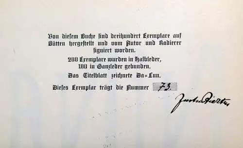 Lichten Nina Der Liebenden Hoher Sang 1 Originalradierung von Arno Nadel 1923
