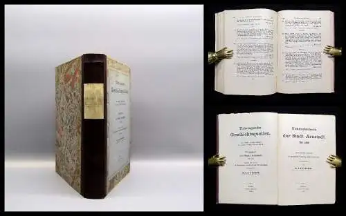 Burkhardt Thüringische Geschichtsquellen Urkundenbuch 1883 Geschichte Selten