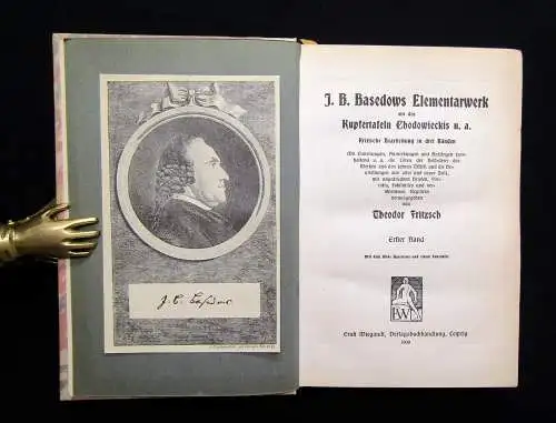 Basedows J.B. Elementarwerk Faksimile 1909 2 Bände.+ 1Tafelband