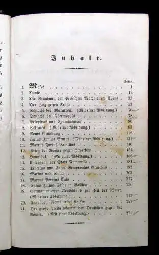 Klio Unterhaltungen aus der alten Geschichte für die Jugend 1838 Literatur