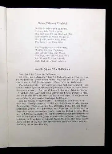 Bach Kunst und Volk Eine Festgabe der Kunststelle 1000. Theateraufführung 1923