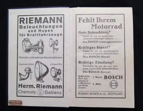 Schuricht, Walter Die Prüfung des Kraftradfahrers Bd.69 1927 Autotechnische Bib.