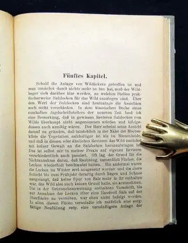 Fournier "Mein Jagdrevier" Winke aus der Praxis und für die Praxis 1909 Wild