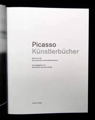 Picasso Künstlerbücher Werke aus der Sammlung Udo u. Anette Brandhorst 2010/11