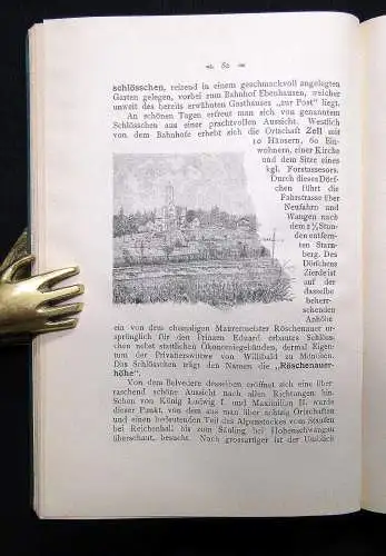 Rambaldi  Wanderungen im Gebeite des Isarthalbahn 1892 Eisenbahnstrecken