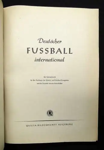 Deutscher Fussball international Sammelbilderalbum komplett ohne Jahr Hobby