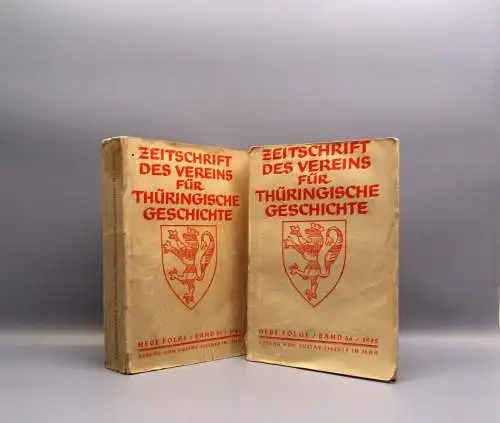 Flach,Jacobs 2xZeitschrift des Vereins für thüringische Geschichte Bd.36, Bd.37