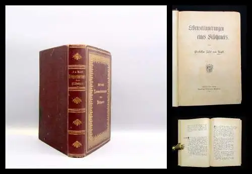 Kopf Lebenserinnerungen eines Bildhauers 1899 Bibliophilie Literatur Geschichte