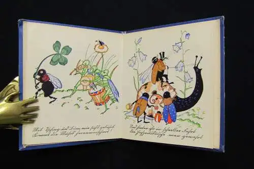 Holst; Wenz Hochzeit im Walde 1921 Leporello Kinderbuch Literatur Bilderbuch