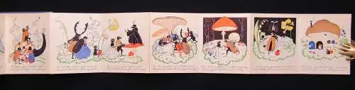 Holst; Wenz Hochzeit im Walde 1921 Leporello Kinderbuch Literatur Bilderbuch