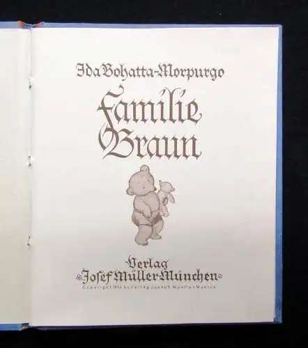 Ida Bohatta-Morpurgo Familie Braun 1932 Kinderbuch  Bilderbuch Literatur