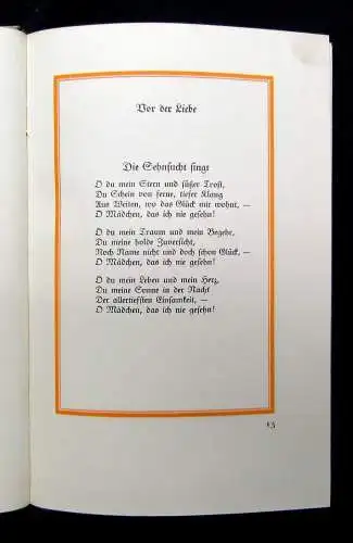 Bierbaum  Das seidene Buch Eine lyrische Damenspende 1911 Erzählungen Lyrik