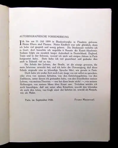Franz Masereel Bilder der Großstadt **selten** 2.Auflage 1929 Künstler Malerei