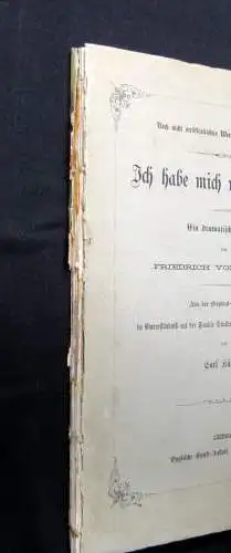 Künzel, Carl Schiller, Friedrich von Ich habe mich rasieren lassen Or.Ppbd. 1862
