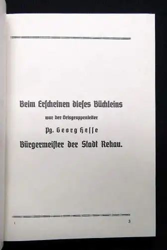 Wolfrum Lorenz Rehauer Heimatbüchlein 1938 Ortskunde Führer Erzählungen Bayern