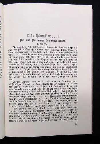 Wolfrum Lorenz Rehauer Heimatbüchlein 1938 Ortskunde Führer Erzählungen Bayern