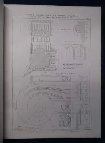 Mauch Die architektonischen Ordnungen der Griechen und Römer. 2 Bde in 1 1875 sf
