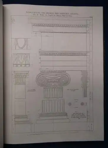 Mauch Die architektonischen Ordnungen der Griechen und Römer. 2 Bde in 1 1875 sf