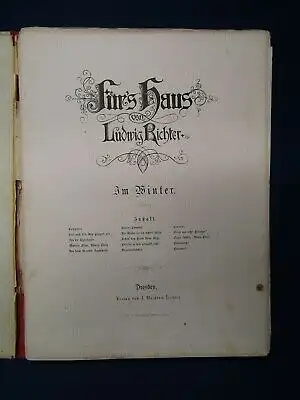 Richter Fürs Haus Im Winter um 1895 Gedichte Reime Erzählungen Belletristik js